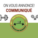Reprise de l’activité tennis!